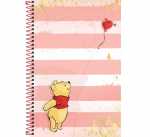 Caderno Espiral  1/4 Pooh 