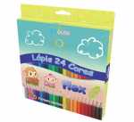 Lápis de Cor Sextavado Flex - 24 cores