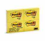 Post-It Amarelo 100 Folhas 4 Blocos 38x50mm